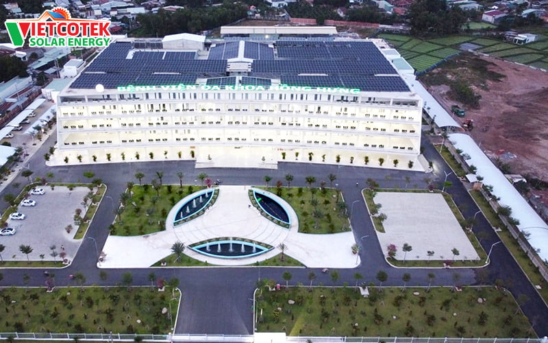 điện mạt trời hòa lưới 1mw bệnh viện Hồng Hưng Tây Ninh