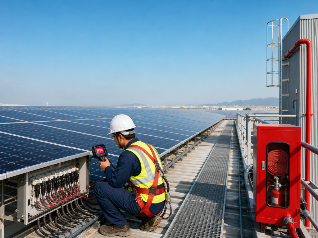 PCCC điện mặt trời áp mái